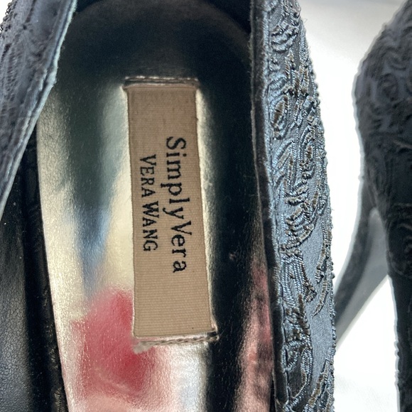 Simply Vera by Vera Wang Open Toe Pump Heels Size 9 - Picture 10 of 15